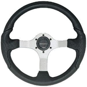 Nisida Steering Wheel: Satin Finish w/Black Grip