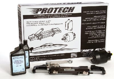 Uflex PROTECH21T Protech Hydraulic Tilt Steering System for Johnson/Evinrude: Yamaha: Suzuki w/Tilt Helm. Hoses sold separately.