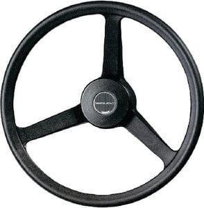 Black 3-Spoke Steering Wheel