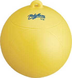 Polyform WS1YEL 8" Dia. Ski Buoy: Yellow