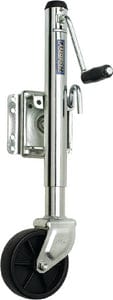 Fulton XP100101 10" Travel 1:200 lb Max Load Bolt Thru Swivel Jack with 6" Wheel: Zinc