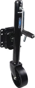 Fulton XP100126 10" Travel 1:200 lb Max Load Bolt Thru Swivel Jack with 6" Wheel: Black