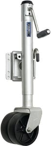 Fulton XPD15L0101 1:500 lb Max Load Heavy Duty Dual Wheel Bolt On Swivel Jack: Z-Max 600 Silver