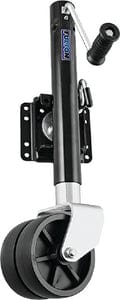 Fulton XPD15L0126 1:500 lb Max Load Heavy Duty Dual Wheel Bolt On Swivel Jack: Glossy Black