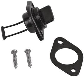 Attwood 3/4" Plastic Drain Plug and Receiver Kit