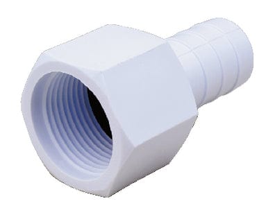 Attwood Acetal Connector 3/4"-14 NPSM To 3/4" I.D. Hose Fitting: White