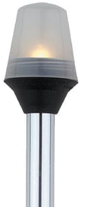 Attwood All-Round Pole Light With Fixed Base 8":Globe Style