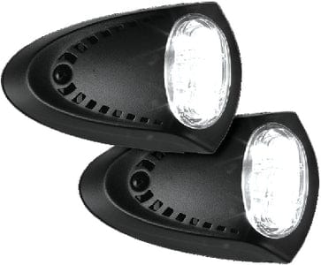 Attwood 6523BK7 Black LED Docking Lights: 2.8" x 4.5"