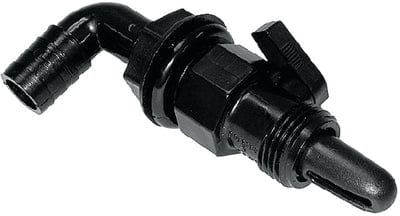 T-H Marine AHV90DP Aerator Spray Head 90&deg; Screw On Valve w/Shut Off: 3/4": Black