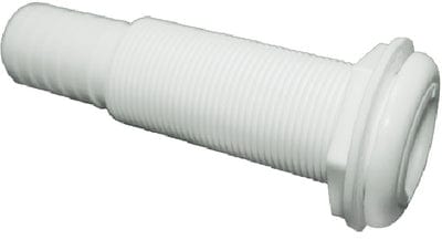 T-H Marine Straight Extra Long Thru-Hull Fitting For Hose: White