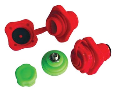 Airhead Multi Valve Blister Pack with 2 Boston Valves and a Schrader Valve.