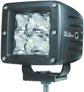 Hella 357204031 Valuefit Cube 4 LED Spot Light Kit: Black