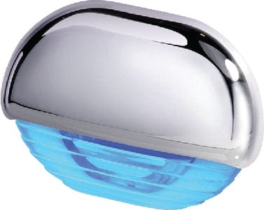 Hella 958126101 LED "Easy Fit" Step Lamp: Chrome w/Blue LEDs