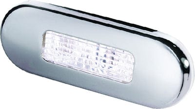 Hella Oblong LED Step Lamp: 12/24V: SS w/White LEDs