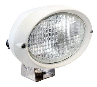 Hella 6361 Series 12V/55W Halogen Deck Floodlight: White Housing