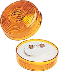 2" Round Side Marker Light: Amber