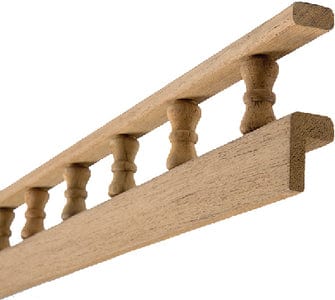 Whitecap 60703 Teak Pin Rail: L-Type