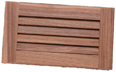 Whitecap Teak Louvered Insert: 6-3/8"H x 11-3/16"W