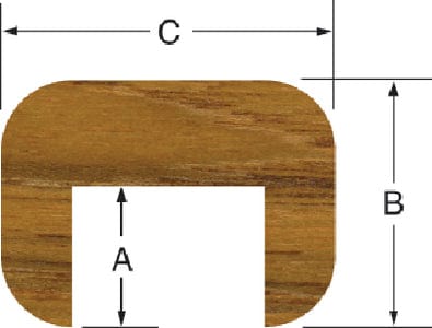 Whitecap 60840 Teak Cap Molding