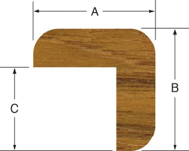 Whitecap 60843 Teak "L" Molding: Lg.