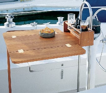 Whitecap Teak Folding Cockpit Table