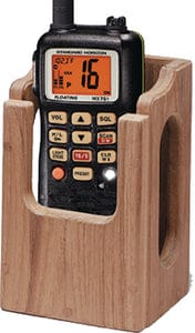 Whitecap Teak Handheld VHF/GPS Holder