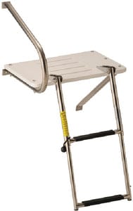 Garelick EEz-In Swim Platform With 2 Step Telescoping Ladder For Boats With Outboard Motors