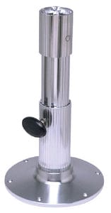 Garelick EEz-in Adjustable Height Standard Friction Lock 2.875" Seat Base: Ribbed Stanchion: Satin Anodized Finish