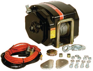 Powerwinch 12V Model 912 Marine Trailer Winch With 7/32" x 40' Cable: Max Load 11:500 lbs.: Vertical Lift 4000 lbs.