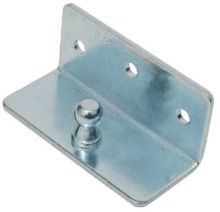 Zinc Plated Gas Lift Hardware: Angled Mounting Bracket w/Ball Stud
