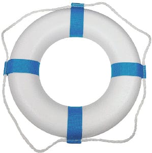 Taylor 25" Decorative Ring Buoy: White/Blue (Not a Life Saving Device)
