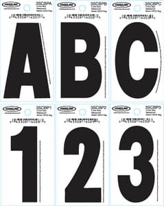 3" Dyer Font&trade; Number: Black "0": 10 Pack