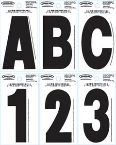 3" Dyer Font&trade; Number: Black "1": 10 Pack