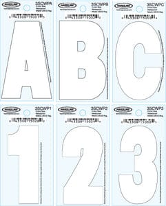 3" Dyer Font&trade; Number-White "1": 10 Pack