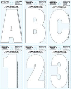 3" Dyer Font&trade; Number-White "0": 10 Pack