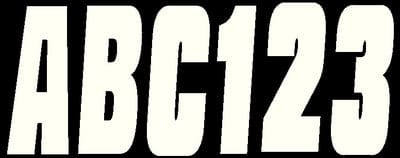 Hardline Series 350 Registration Kit: Solid Color Font (Includes 4 Sets of 3" A-Z: 0-9)