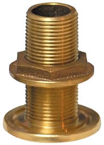 Groco TH Bronze Standard Length Thru-Hull With Nut: NPS Thread