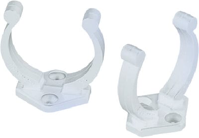 Beckson Clipper Holding Clips: White: 1 pr.