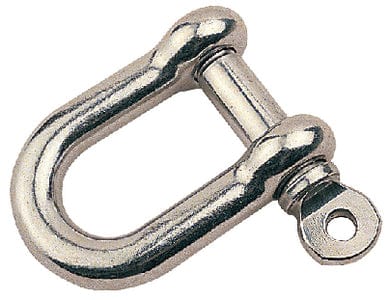 3/16" Stainless Steel Bow Shackle: Carded