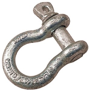 Galvanized Shackle-Load Rated: 5/16"