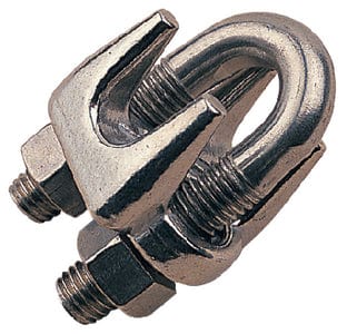 Sea-Dog 1595021 Stainless Wire Rope Clip: 2 mm Wire Size