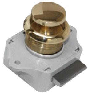 Sea-Dog 2243011 Push Button Rim Latch: Polished Brass