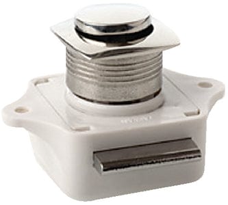 SeaDog 225320 Push Button Rim Latch - Square / Round <SPACER TYPE=HORIZONTAL SIZE=1> Stainless/Plastic Housing