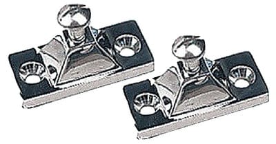 Side Mount Deck Hinge: 2-Hole Stainless. Each