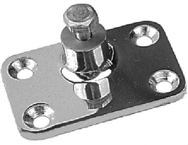 Side Mount Deck Hinge: 4-Hole Stainless. Each
