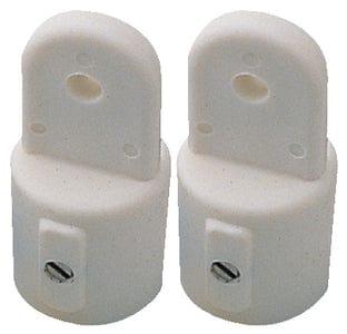 Sea-Dog 2731111 External Eye End: 3/4" White: Pair