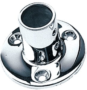 SeaDog 2809001 90&deg; Round Rail Base 7/8": Stainless