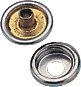 Sea-Dog 2991081 Snap Cap & Socket: Nickel Plated Brass: 6 sets