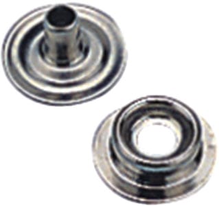 Sea-Dog 2991101 Eyelet Snap Stud: Nickel Plated Brass: 6 sets