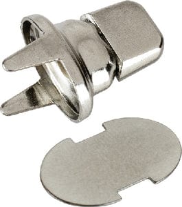 Sea-Dog 2991171 Snap Turn Buckle - 2 Prong Clinch & Back Plate: Nickel Plated Brass: 2 sets